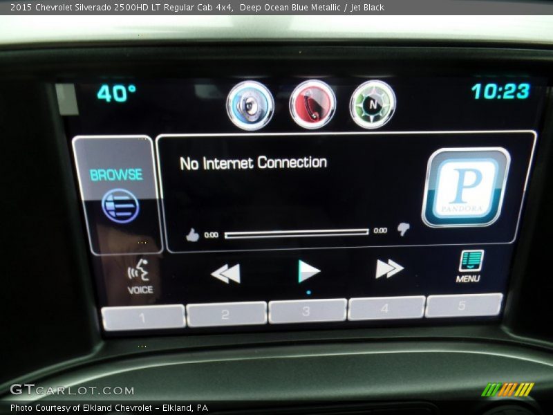 Deep Ocean Blue Metallic / Jet Black 2015 Chevrolet Silverado 2500HD LT Regular Cab 4x4