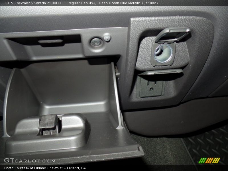 Deep Ocean Blue Metallic / Jet Black 2015 Chevrolet Silverado 2500HD LT Regular Cab 4x4
