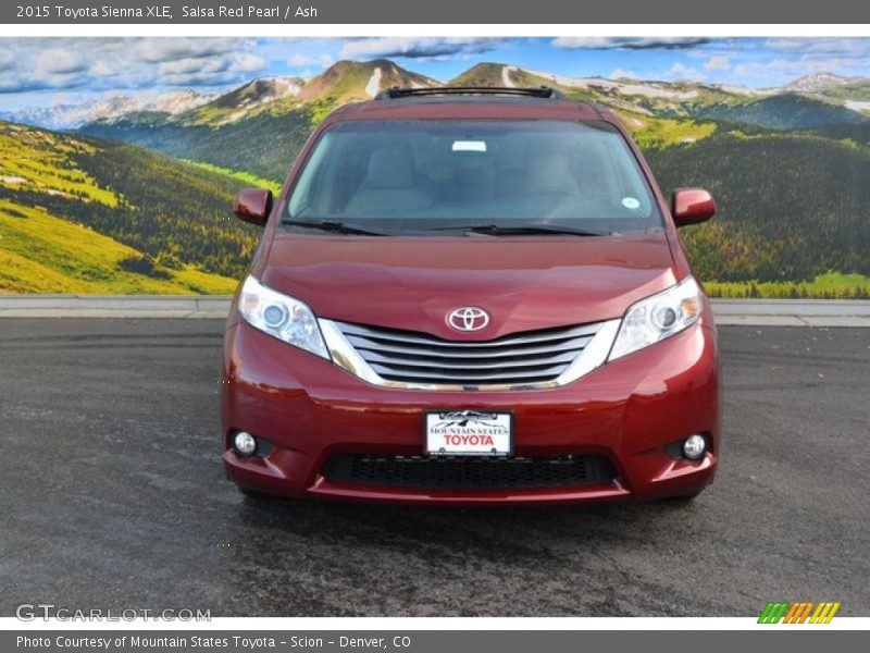 Salsa Red Pearl / Ash 2015 Toyota Sienna XLE
