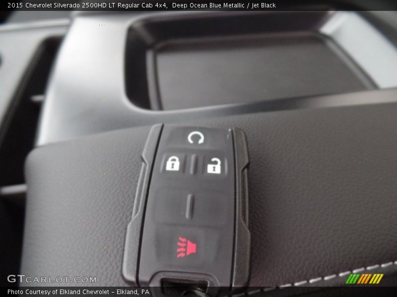 Deep Ocean Blue Metallic / Jet Black 2015 Chevrolet Silverado 2500HD LT Regular Cab 4x4
