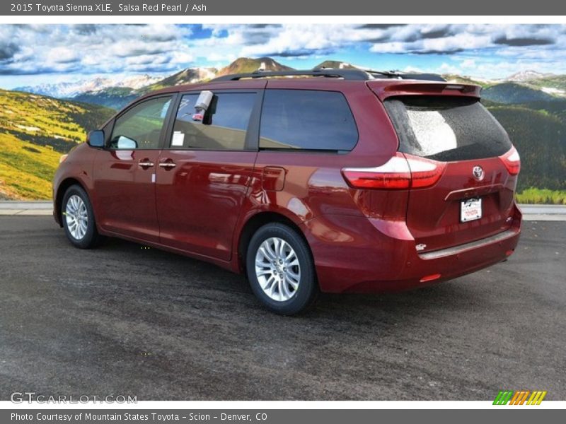 Salsa Red Pearl / Ash 2015 Toyota Sienna XLE