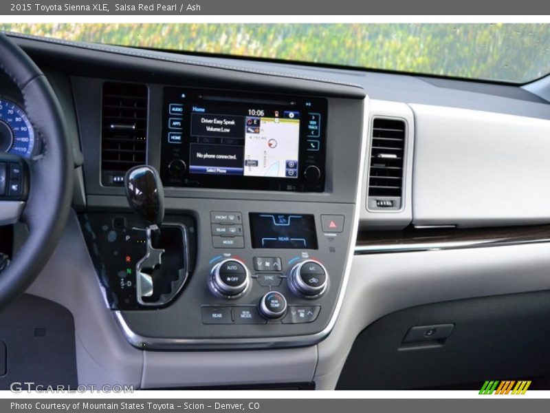 Controls of 2015 Sienna XLE