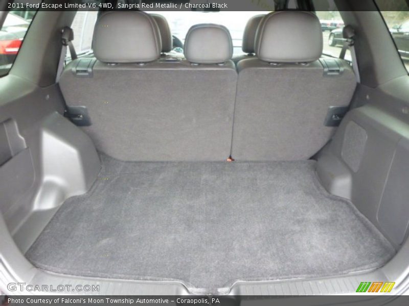 Sangria Red Metallic / Charcoal Black 2011 Ford Escape Limited V6 4WD