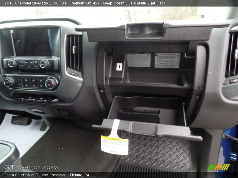 Deep Ocean Blue Metallic / Jet Black 2015 Chevrolet Silverado 2500HD LT Regular Cab 4x4