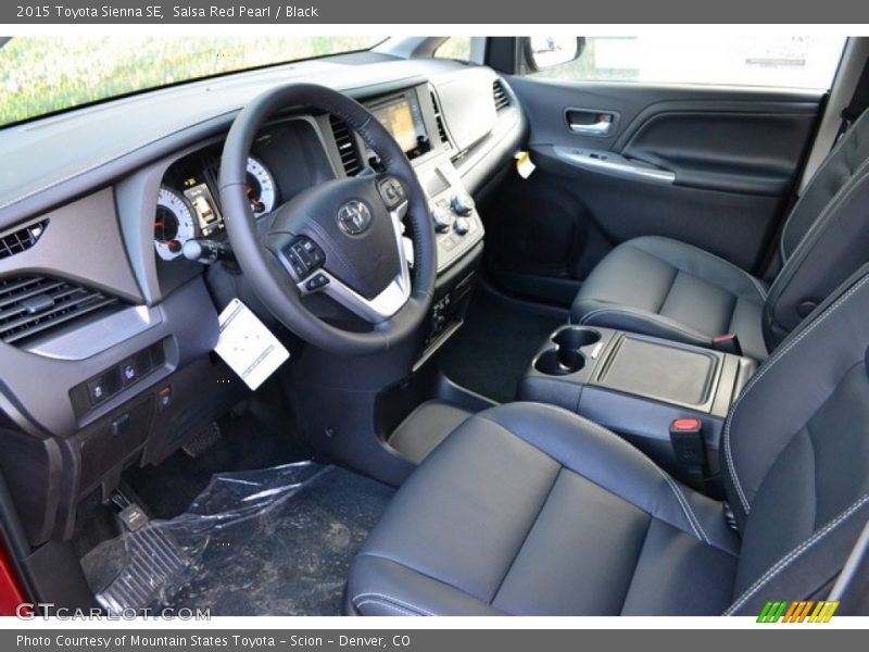 Black Interior - 2015 Sienna SE 