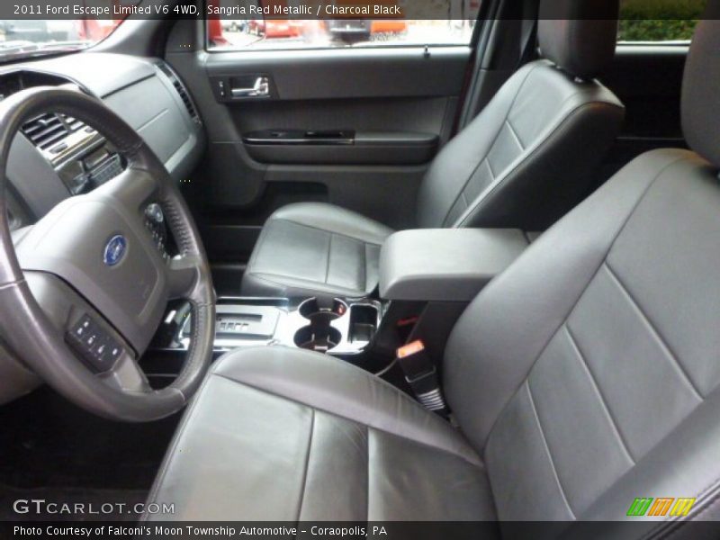 Sangria Red Metallic / Charcoal Black 2011 Ford Escape Limited V6 4WD