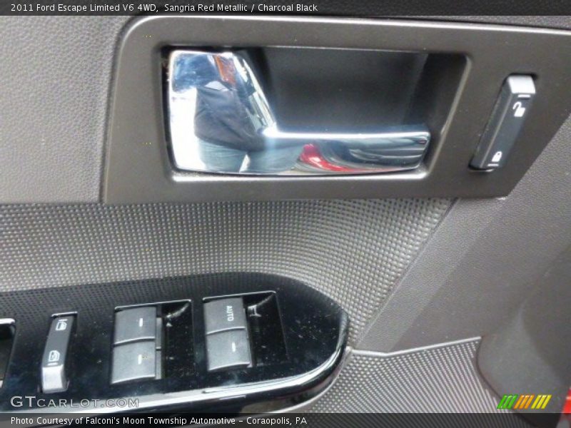 Sangria Red Metallic / Charcoal Black 2011 Ford Escape Limited V6 4WD