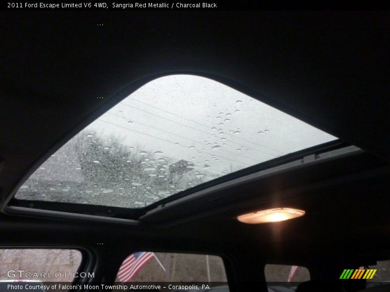 Sangria Red Metallic / Charcoal Black 2011 Ford Escape Limited V6 4WD