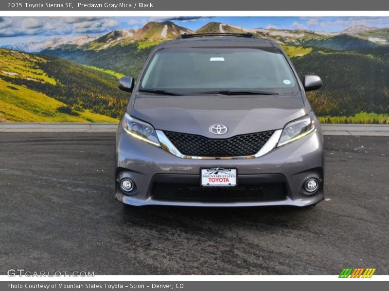Predawn Gray Mica / Black 2015 Toyota Sienna SE