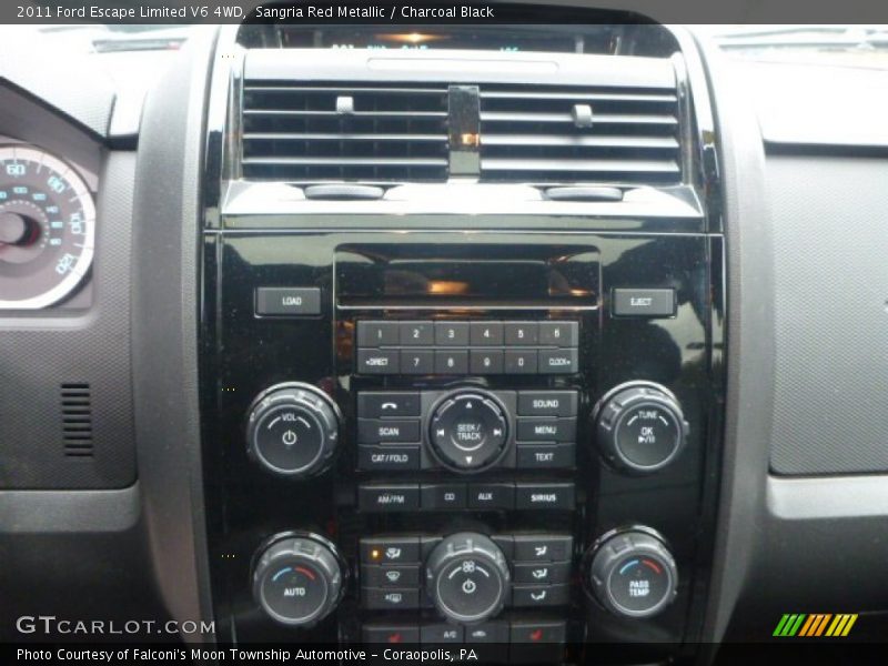 Sangria Red Metallic / Charcoal Black 2011 Ford Escape Limited V6 4WD
