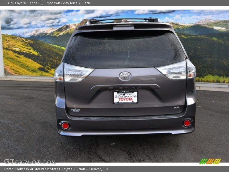 Predawn Gray Mica / Black 2015 Toyota Sienna SE