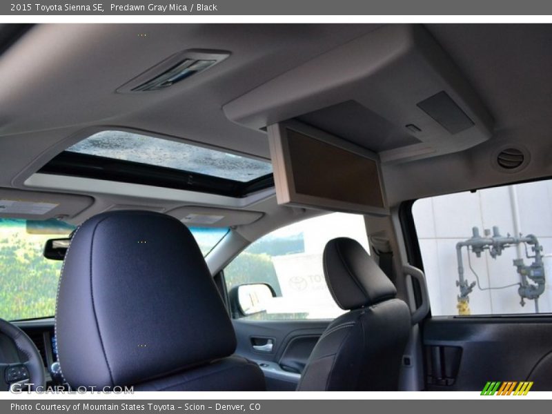 Predawn Gray Mica / Black 2015 Toyota Sienna SE