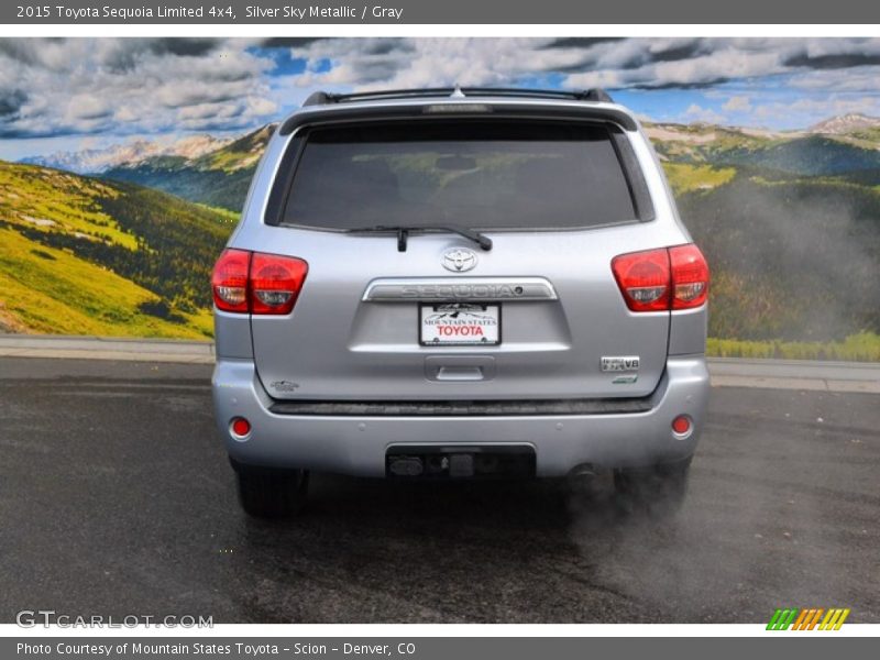 Silver Sky Metallic / Gray 2015 Toyota Sequoia Limited 4x4