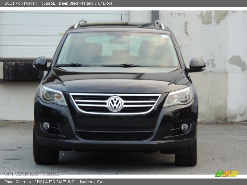 Deep Black Metallic / Charcoal 2011 Volkswagen Tiguan SE