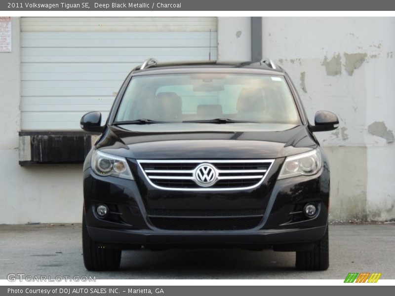 Deep Black Metallic / Charcoal 2011 Volkswagen Tiguan SE