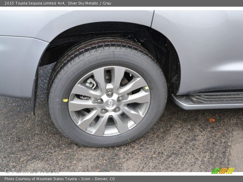 Silver Sky Metallic / Gray 2015 Toyota Sequoia Limited 4x4