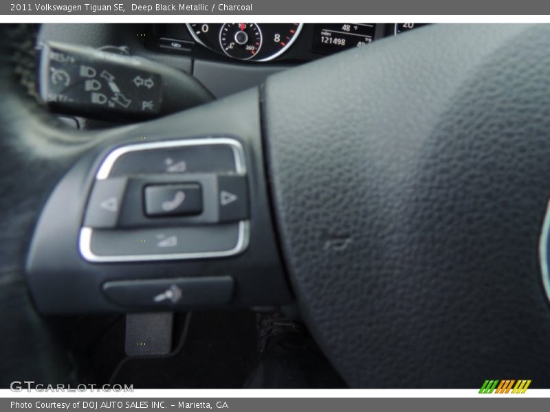 Deep Black Metallic / Charcoal 2011 Volkswagen Tiguan SE