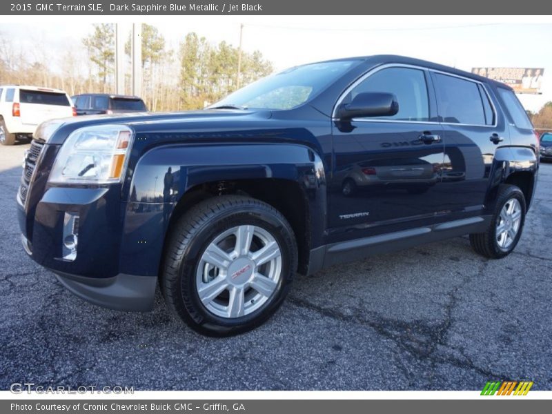 Dark Sapphire Blue Metallic / Jet Black 2015 GMC Terrain SLE