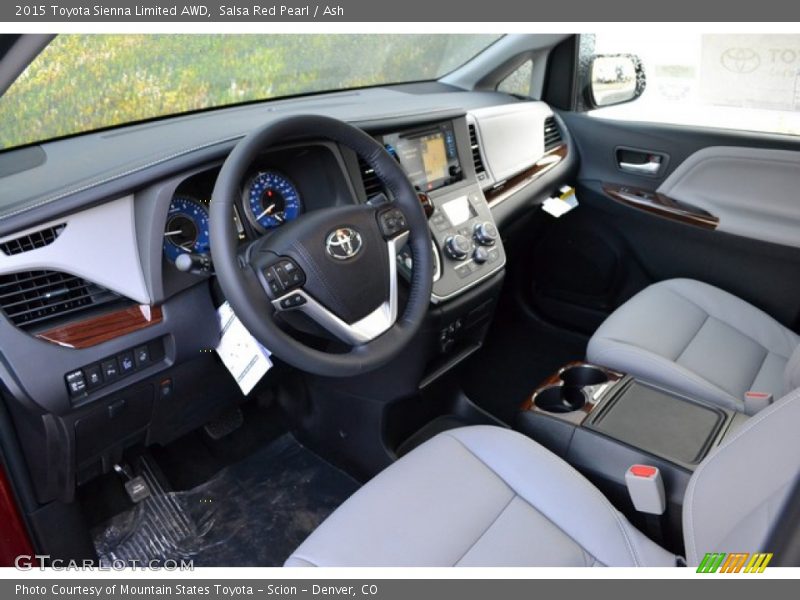 Ash Interior - 2015 Sienna Limited AWD 