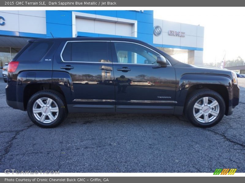 Dark Sapphire Blue Metallic / Jet Black 2015 GMC Terrain SLE