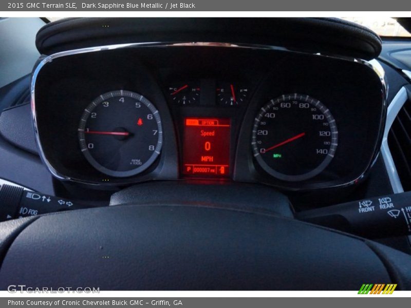 Dark Sapphire Blue Metallic / Jet Black 2015 GMC Terrain SLE