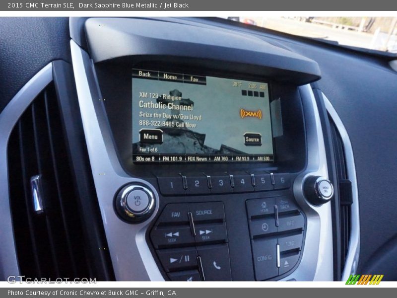Dark Sapphire Blue Metallic / Jet Black 2015 GMC Terrain SLE