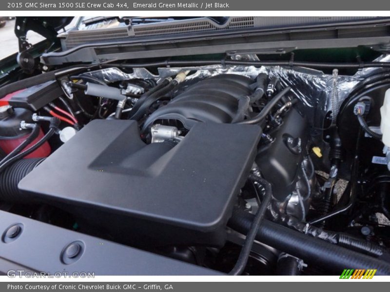 Emerald Green Metallic / Jet Black 2015 GMC Sierra 1500 SLE Crew Cab 4x4