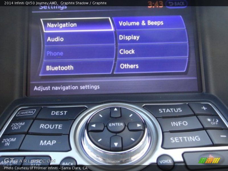 Controls of 2014 QX50 Journey AWD