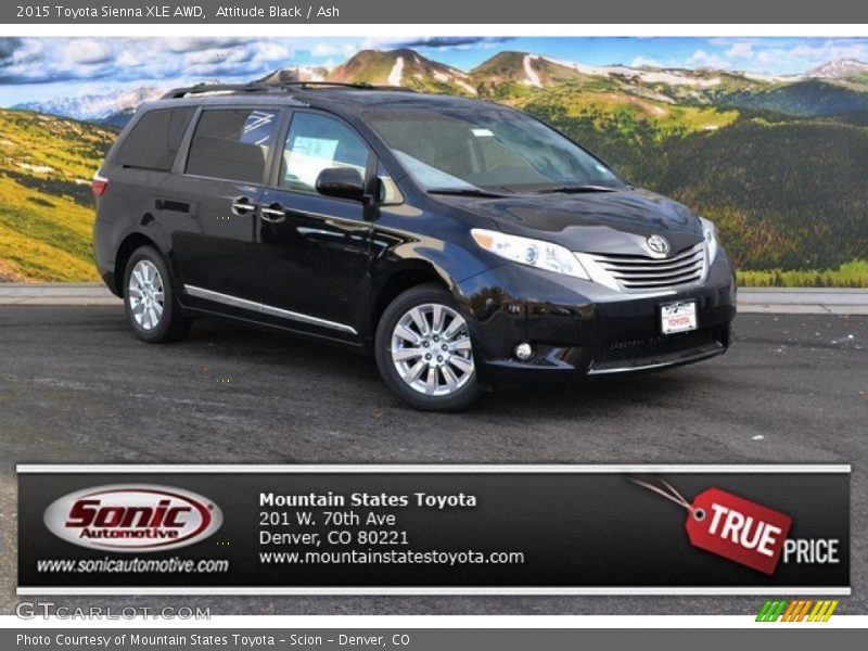 Attitude Black / Ash 2015 Toyota Sienna XLE AWD