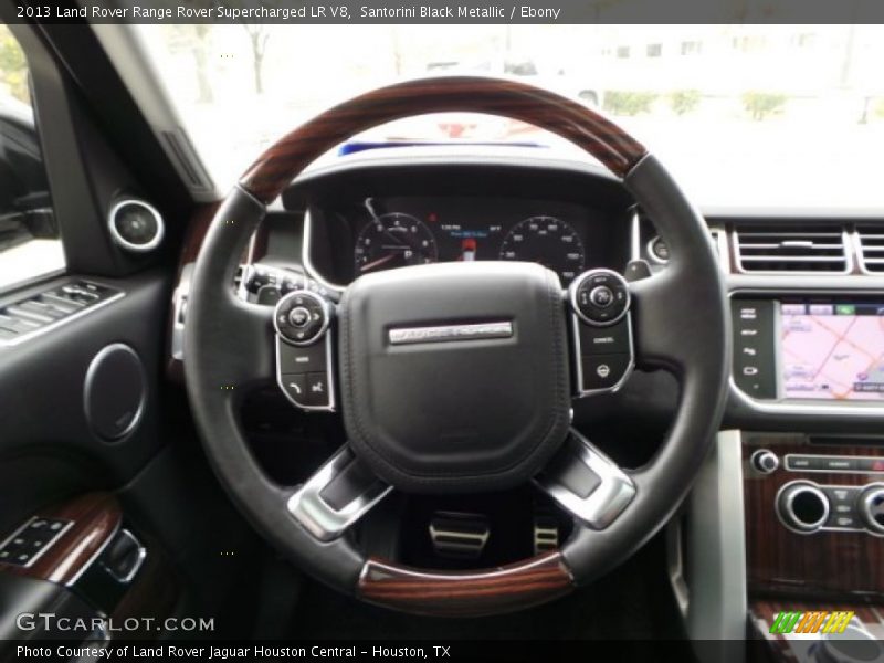 Santorini Black Metallic / Ebony 2013 Land Rover Range Rover Supercharged LR V8