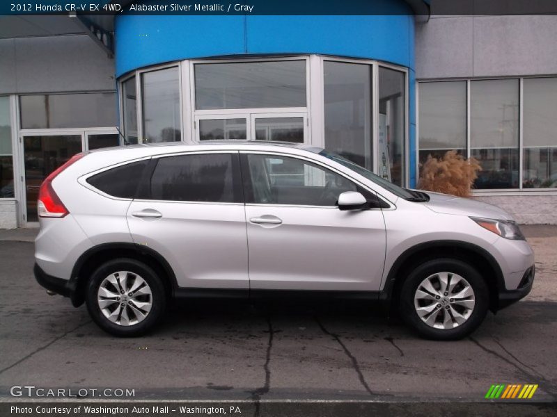 Alabaster Silver Metallic / Gray 2012 Honda CR-V EX 4WD