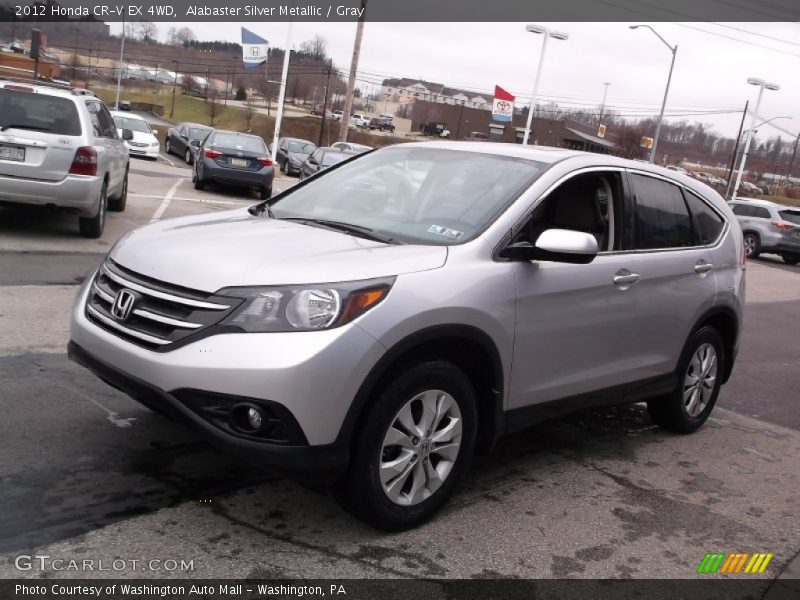 Alabaster Silver Metallic / Gray 2012 Honda CR-V EX 4WD
