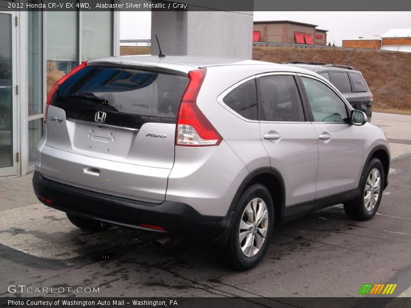 Alabaster Silver Metallic / Gray 2012 Honda CR-V EX 4WD