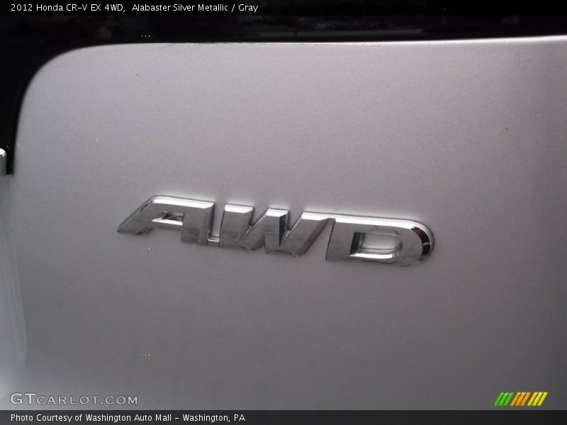 Alabaster Silver Metallic / Gray 2012 Honda CR-V EX 4WD