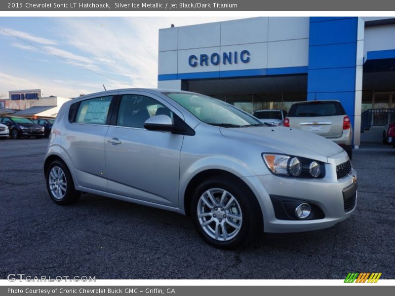 Silver Ice Metallic / Jet Black/Dark Titanium 2015 Chevrolet Sonic LT Hatchback