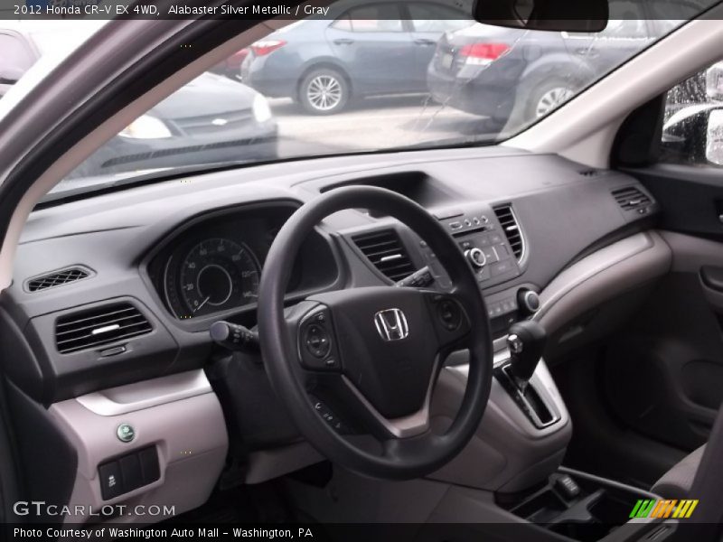 Alabaster Silver Metallic / Gray 2012 Honda CR-V EX 4WD