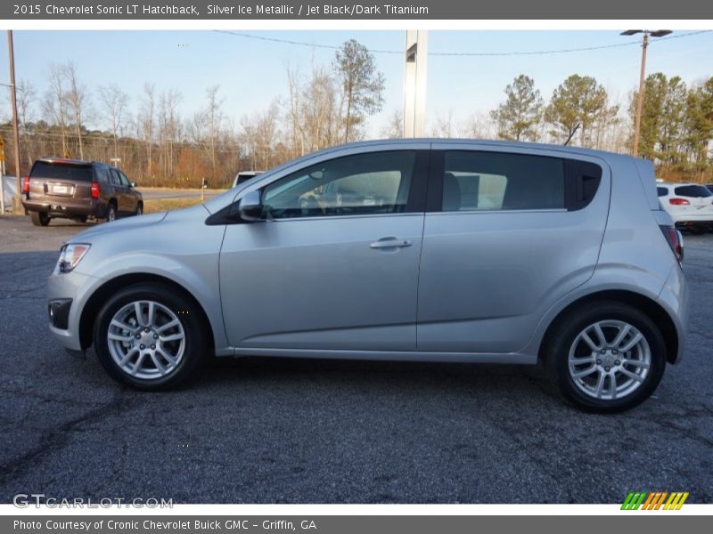 Silver Ice Metallic / Jet Black/Dark Titanium 2015 Chevrolet Sonic LT Hatchback