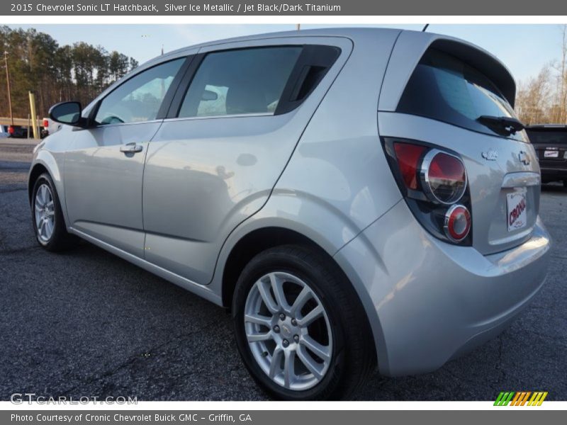 Silver Ice Metallic / Jet Black/Dark Titanium 2015 Chevrolet Sonic LT Hatchback