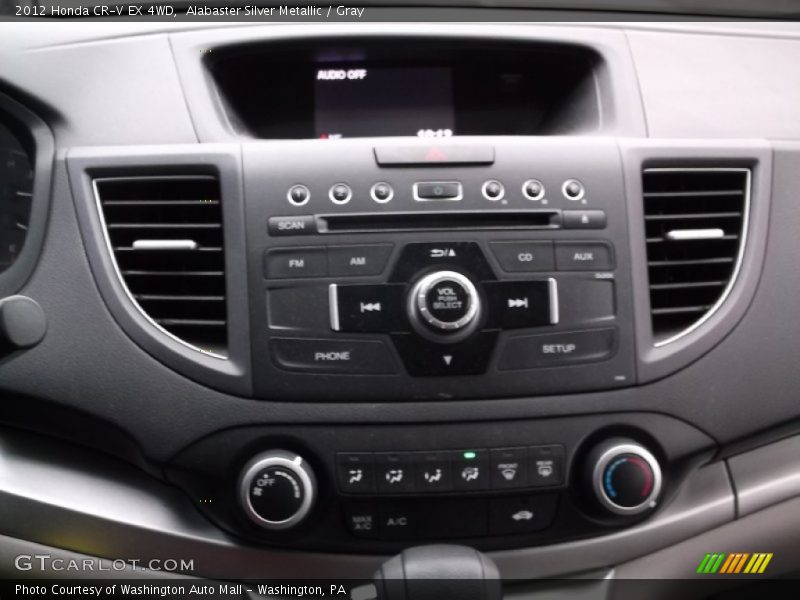 Alabaster Silver Metallic / Gray 2012 Honda CR-V EX 4WD