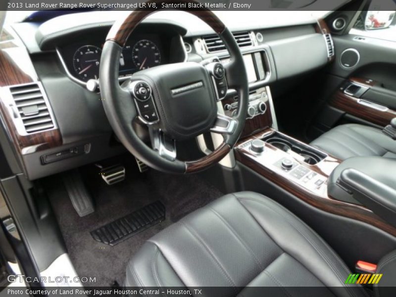 Santorini Black Metallic / Ebony 2013 Land Rover Range Rover Supercharged LR V8