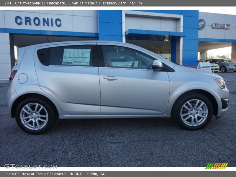Silver Ice Metallic / Jet Black/Dark Titanium 2015 Chevrolet Sonic LT Hatchback