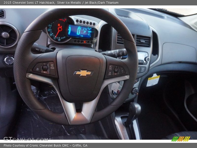 Silver Ice Metallic / Jet Black/Dark Titanium 2015 Chevrolet Sonic LT Hatchback