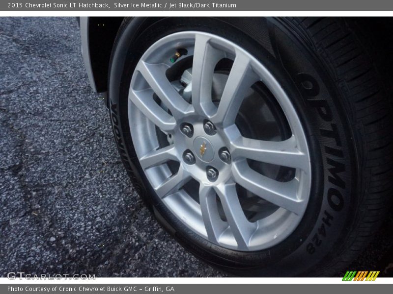 Silver Ice Metallic / Jet Black/Dark Titanium 2015 Chevrolet Sonic LT Hatchback