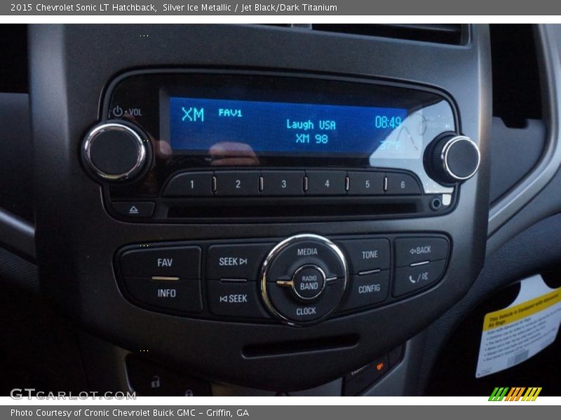 Silver Ice Metallic / Jet Black/Dark Titanium 2015 Chevrolet Sonic LT Hatchback