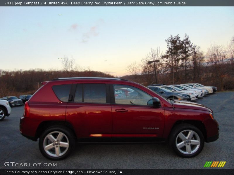 Deep Cherry Red Crystal Pearl / Dark Slate Gray/Light Pebble Beige 2011 Jeep Compass 2.4 Limited 4x4