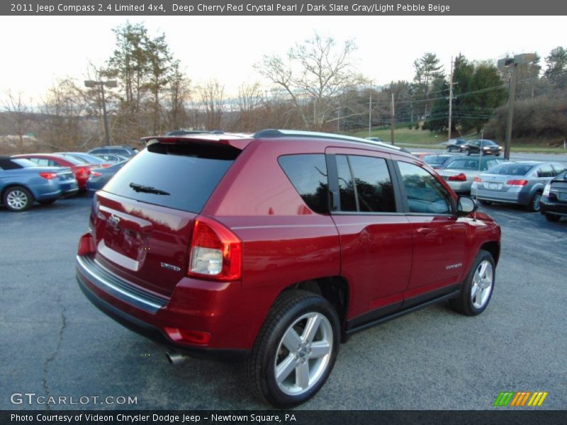 Deep Cherry Red Crystal Pearl / Dark Slate Gray/Light Pebble Beige 2011 Jeep Compass 2.4 Limited 4x4