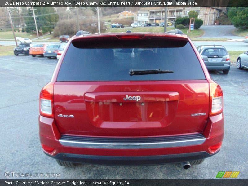 Deep Cherry Red Crystal Pearl / Dark Slate Gray/Light Pebble Beige 2011 Jeep Compass 2.4 Limited 4x4