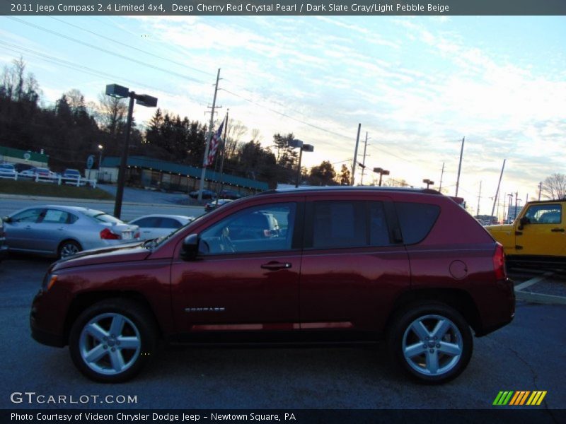 Deep Cherry Red Crystal Pearl / Dark Slate Gray/Light Pebble Beige 2011 Jeep Compass 2.4 Limited 4x4