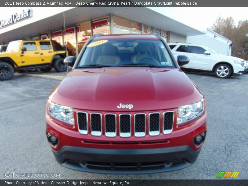 Deep Cherry Red Crystal Pearl / Dark Slate Gray/Light Pebble Beige 2011 Jeep Compass 2.4 Limited 4x4