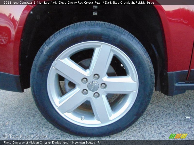 Deep Cherry Red Crystal Pearl / Dark Slate Gray/Light Pebble Beige 2011 Jeep Compass 2.4 Limited 4x4